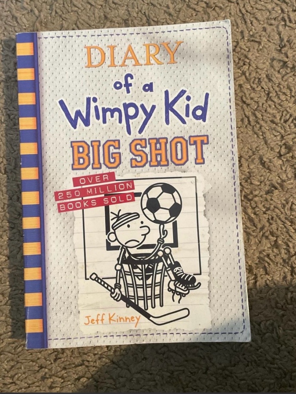 Diary of a Wimpy Kid: Big Shot - Jeff Kinney (White & Purple Cover)
